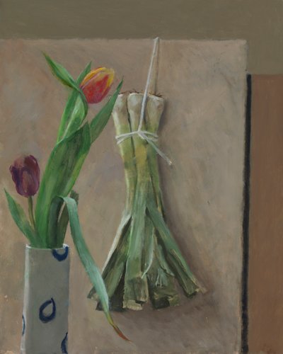 Leeks Suspended by William Packer